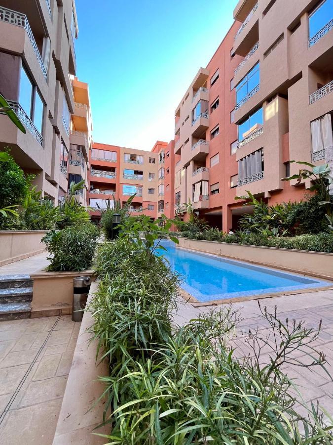 Bel Appartement A Marrakech En Residence Avec Piscine - Fibre & Netflix Marraquexe Exterior foto